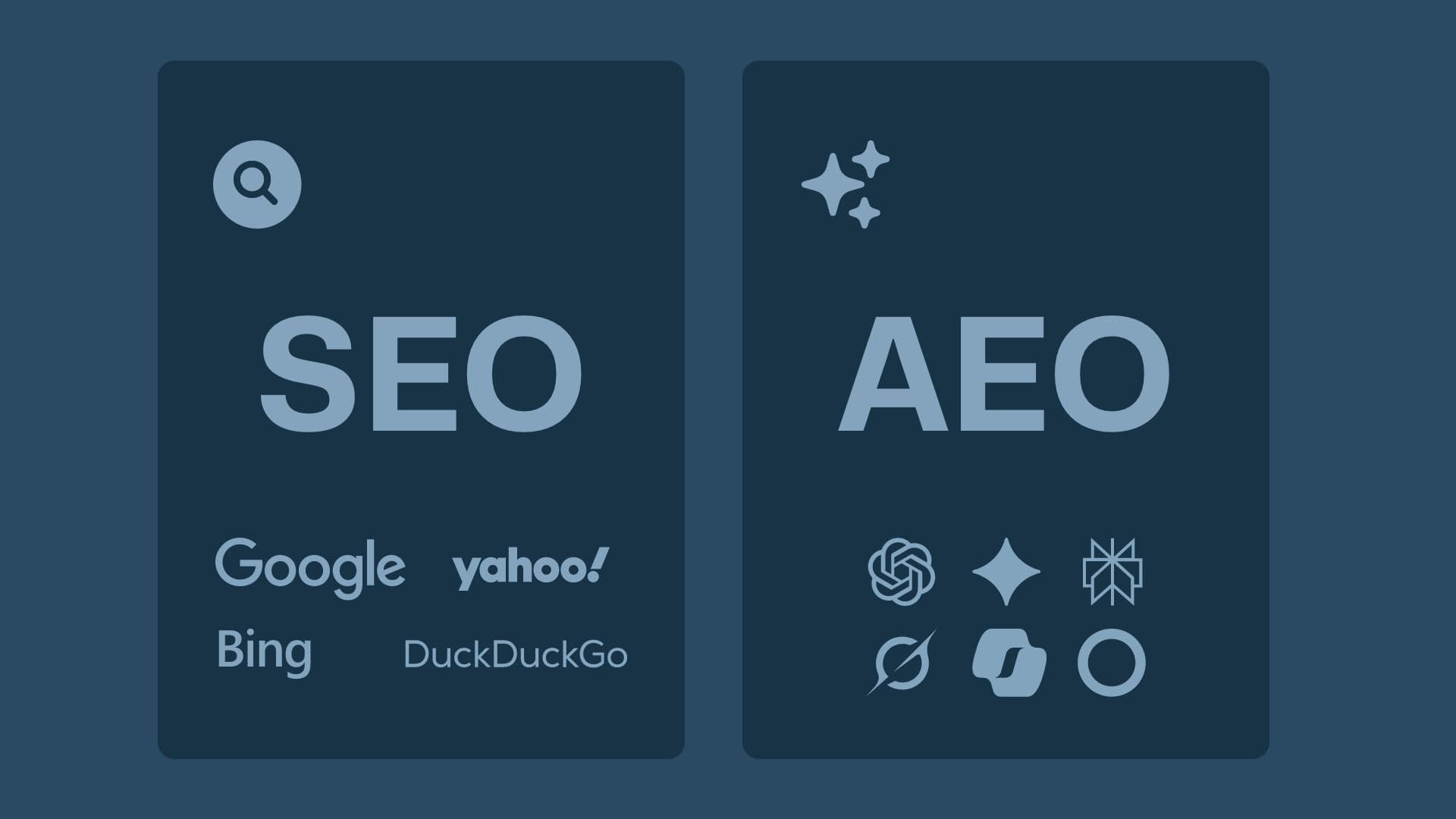 Illustration de l’optimisation pour les moteurs de réponses AEO avec des éléments d’IA